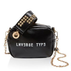 Graphic Studded Crossbody Bag